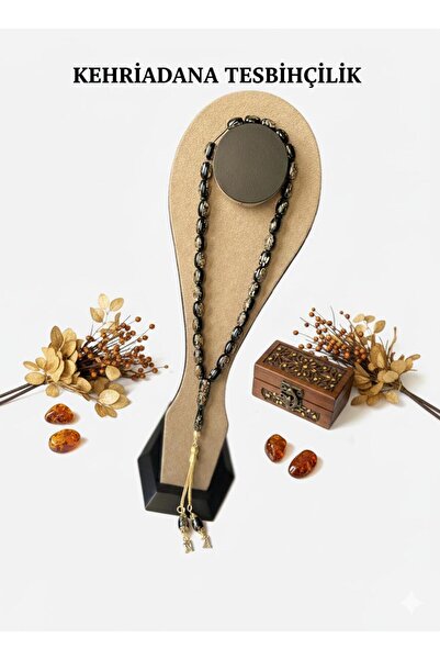 KEHRİADANA TESBİHCİLİK ALTIN PARÇACIKLI GÜMÜŞ PÜSKÜLLÜ İSME ÖZEL TASARIM TESBİH