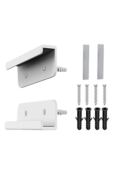 Choice3 White B 2pcs Tablet Wall Mount Stand Phone Holder for iPad/iPhone Adj...
