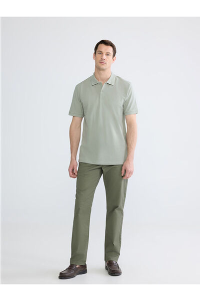 LC Waikiki Ανδρικό παντελόνι Chino Khaki Standard Fit