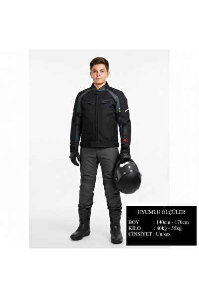 Prosev X-Speed Child - Youth Protection Motorcycle Jacket Black