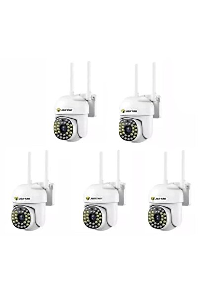 OEM Set of 5 x Jortan Video Surveillance Cameras, 32 LEDs, Rotating, Infrared...