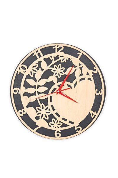 Amco Ceas modern din lemn 30 x 30 x 3 cm