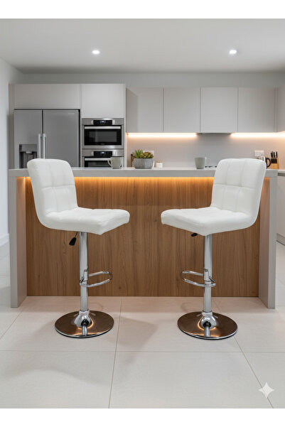 co arma Adjustable black bar stool with footrest - Modern swivel chair - 112X...