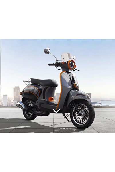 Falcon Turtle 50cc Scooter Motosiklet Gri