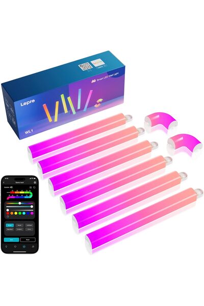 Generic WL1 Smart Wall Lights with AI Technology, RGB Light Strip, Music Sync...