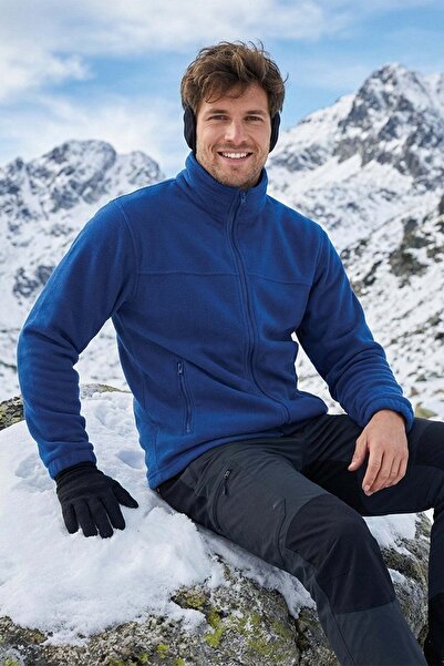 RIMECK Men's royal blue fleece zip-up jacket