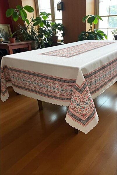 Çeyiz Diyarı Față de masă Desena Dertsiz 140x180 cm