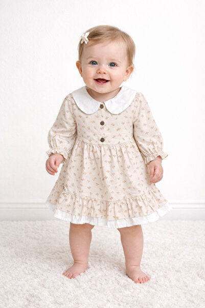 greenmoss Baby Dress with Collar Detail