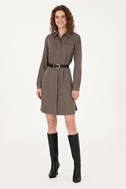 U.S. Polo Assn. Women's Mink Woven Dress 50308530-Vr052