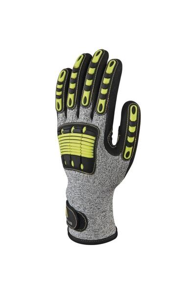 Delta Plus قفازات محبوكة من البولي إيثيلين النتريل Eos Nocut VV910 - رمادي