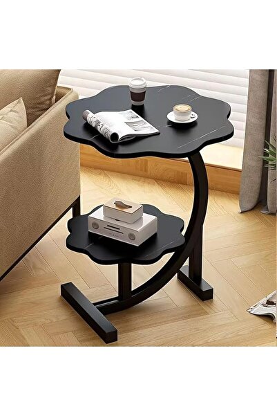 Arabest Flower Design Side Table,Small Coffee TableSpace-Saving Nightstand Be...