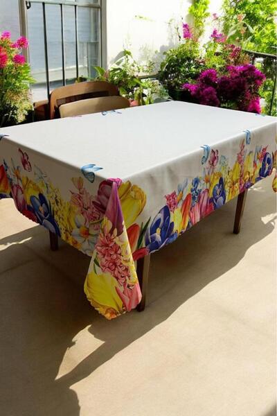 Çeyiz Diyarı مفرش طاولة جاردينيا بدون خياطة 120×150 سم