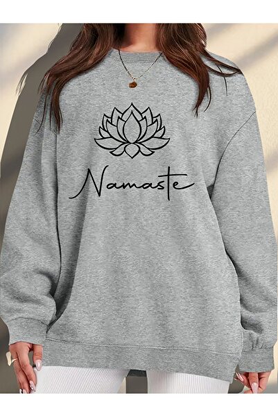 Deocept سويت شيرت نسائي مطبوع برقبة دائرية مريح ومريح