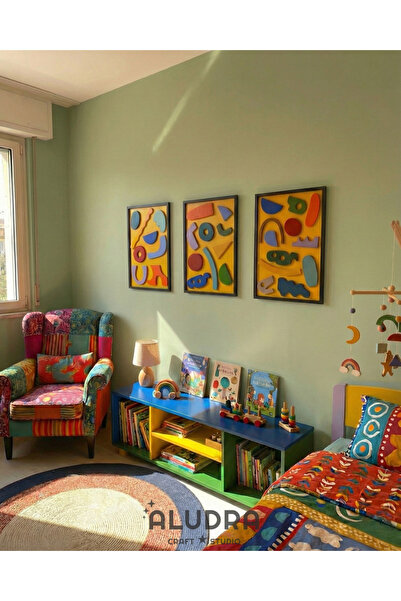 Aludra Craft Studio Pop Art Ahşap Duvar Dekoru