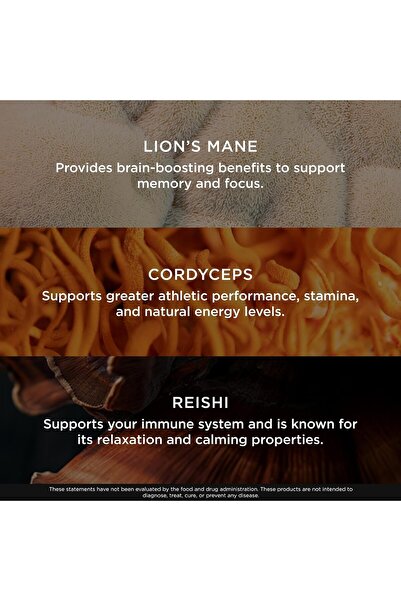 The Genius Brand فطر جينيوس - مكمل غذائي نباتي لدعم المناعة والتركيز والطاقة ...