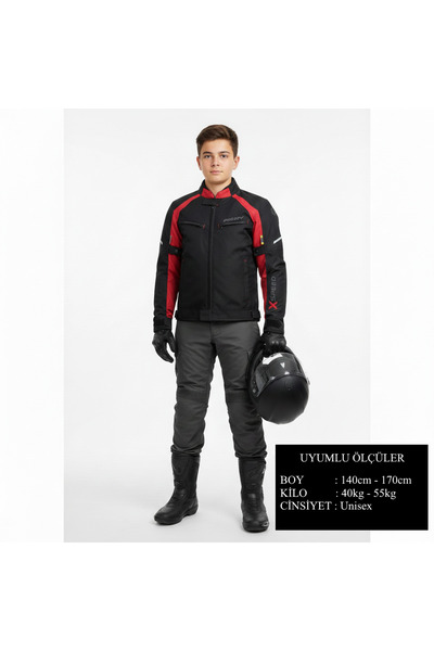 Prosev X-Speed Child - Youth Protection Motorcycle Jacket Red
