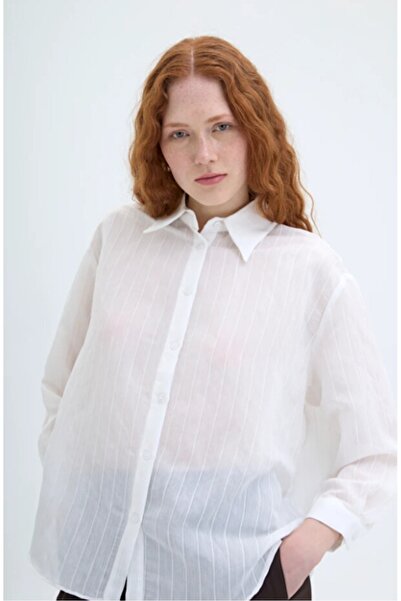 Quzu Women's Shirt Gml00188 Ecru