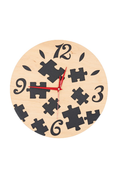 Amco Wooden wall clock Puzzle 30 x 30 x 3 cm
