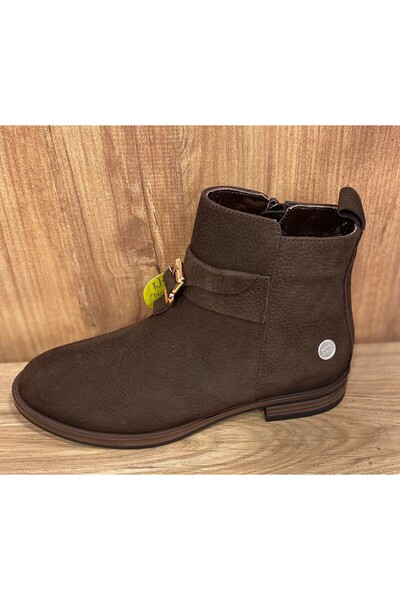 Mammamia Genuine Nubuck Leather Brown Nubuck Boots