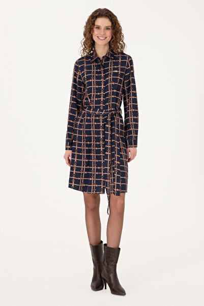 U.S. Polo Assn. Women's Navy Blue Woven Dress 50314521-Vr033