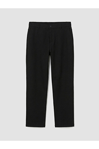 LC Waikiki Men's Black Standard Fit Trousers