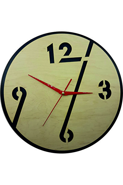 Amco Modern wooden wall clock 30 x 30 x 3 cm