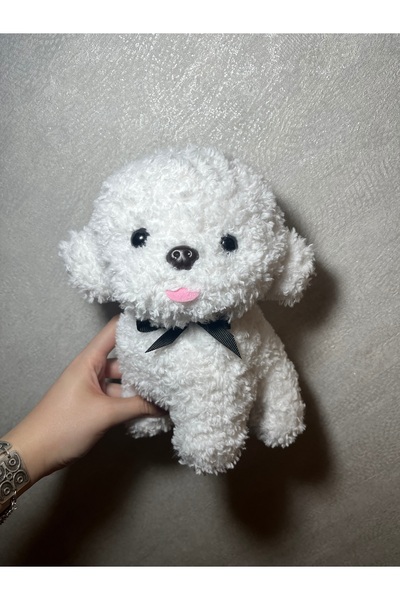 ZephiaStore Furry White Dog Cute Plush Toy (25cm)