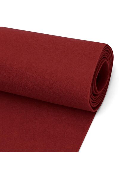 Salteks El İşi Hediyelik Keçe (1 Metre) 1mm Kalınlığında 100x100 Bordo A Kali...