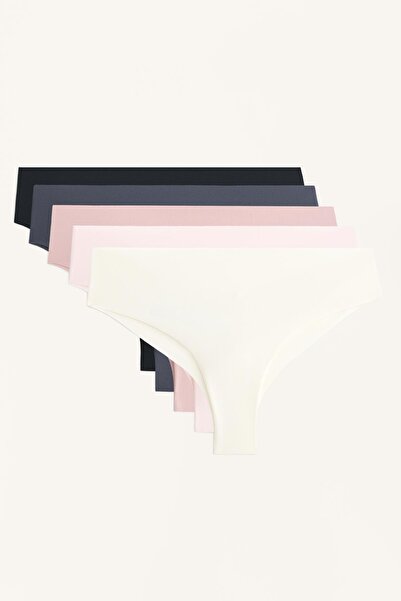 Oysho 5'li lazer kesim poliamit karışımlı Brezilya modeli külot