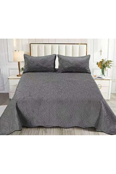 OEM Double Bed Cover and 2 Pillowcases, Quilted Model, Uni, 3 Pieces, 2 Perso...