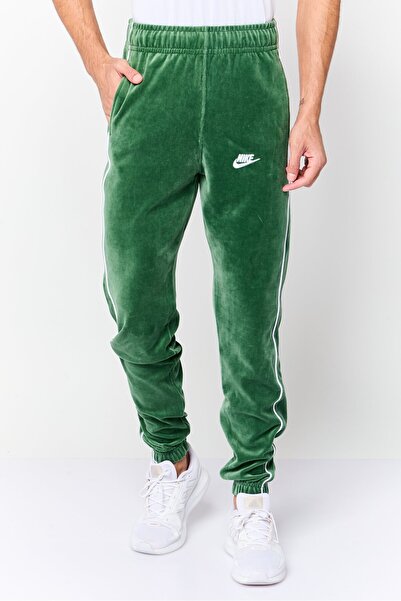 Nike بنطال رياضي رجالي بقصة عادية مناسب للأنشطة الخارجية، أخضر