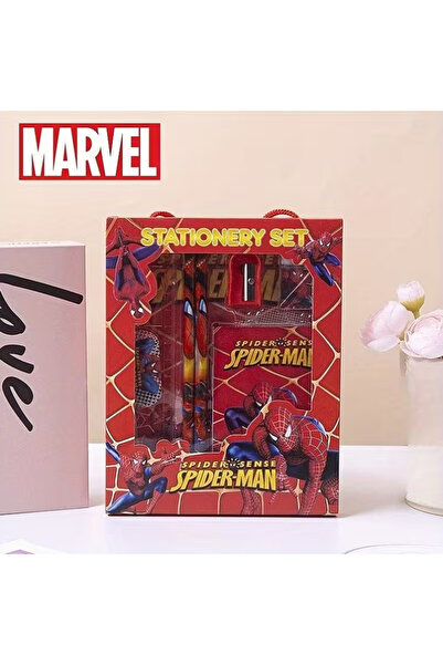 Shem Marvel Örümcek Adam Çizgi Film Kırtasiye Seti 6 Parça