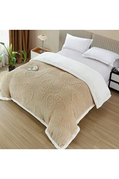 OEM Premium Fleece Blanket with Zipper, Microfiber, 3D Butterfly Embossed, 20...