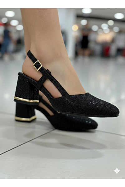 DB Pantofi cu toc cu curea reglabilă la gleznă, eleganti și confortabili pent...