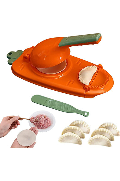 ISHWAZ Dumplings Maker & Dough Press Mold, 2-in-1, Ideal for Fatayer, Qatayef...
