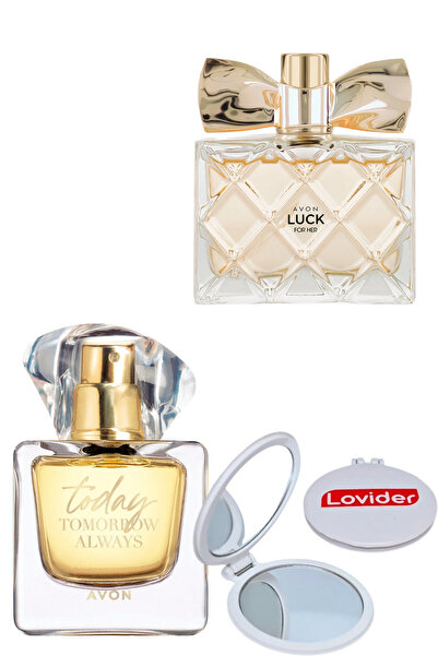 AVON TTA Today Kadın Parfüm EDP 50ml + Luck Kadın Parfüm EDP 50ml + Lovider C...