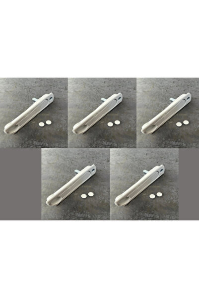 Günalp Pvc Aksesuar مقبض ألومنيوم مخفي (مدمج) أبيض اللون 5 قطع