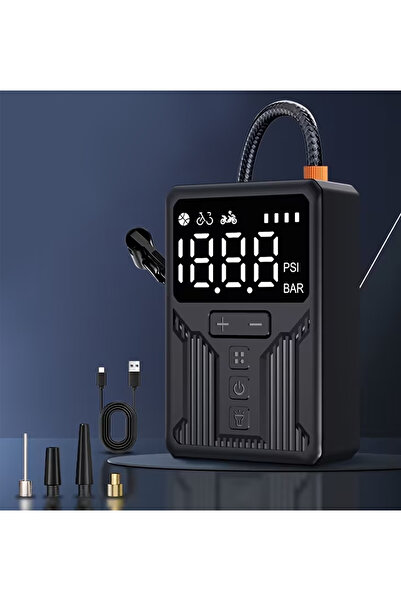 MTL Şarjlı Taşınabilir Dijital Ekranlı Lastik Basınç Ölçer Oto ve Motosiklet ...