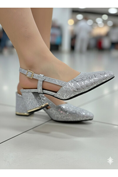 DB Pantofi cu toc cu curea reglabilă la gleznă, eleganti și confortabili pent...