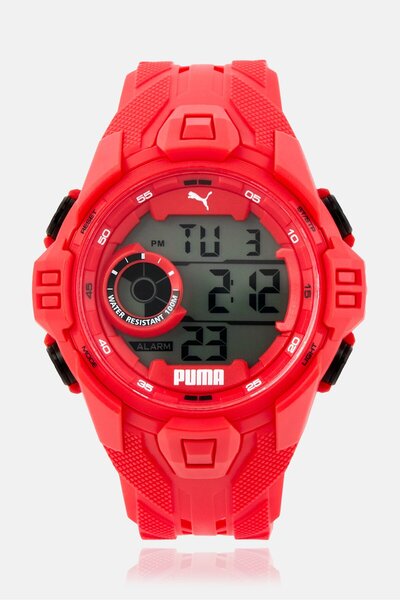 Puma Men PU P5040 Digital Watch 45 mm, Red