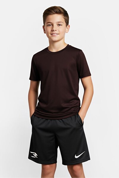 Nike 3Brand by Russell Wilson Kids Boy Running Shorts, Charcoal