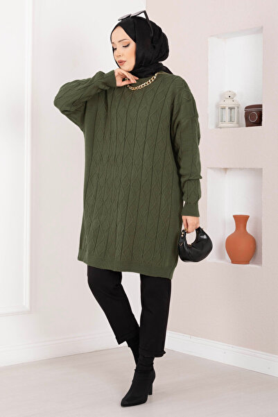 EBRUTESETTÜR Baklava Knitwear Tunic Khaki