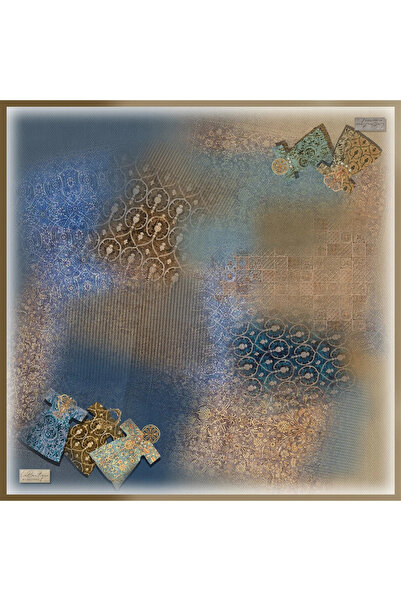 LA BOUTIQUE 2481-02 Twill Silk 90X90