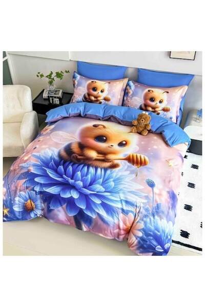 JOJO HOME Σετ Λευκών Ειδών Διπλού Κρεβατιού, Jojo Home, Ψηφιακή Εκτύπωση 5D, ...