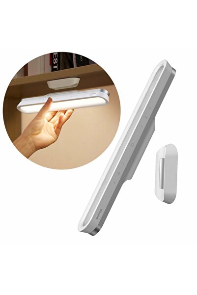 Baseus LED Desk Lamp with Stepless Adjustment, Warm-Neutral Light 3000K–5000K...