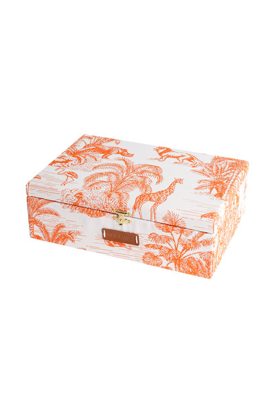 NOCCASA Majorella Desenli bej Bölmeli Aksesuar Kutusu