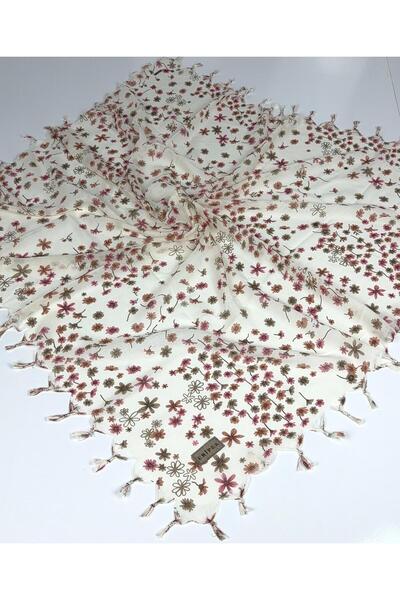 Eripek Sökme Boncuklu Pamuk Tülbent 06113-18