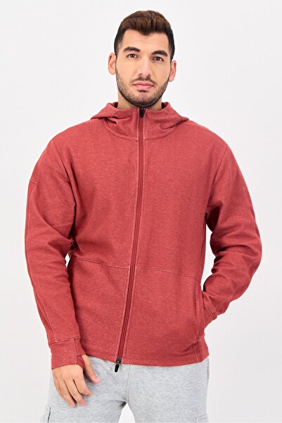Nike Men Standard Fit Long Sleeve Training Jacket, Dusty Red
