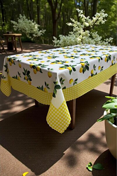 Çeyiz Diyarı مفرش طاولة متوسطي البحر بدون خياطة 150×150 سم