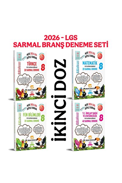 SİNAN KUZUCU YAYINLARI 8. SINIF LGS - MEB BÖYLE SORAR SARMAL BRANŞ DENEME SET...